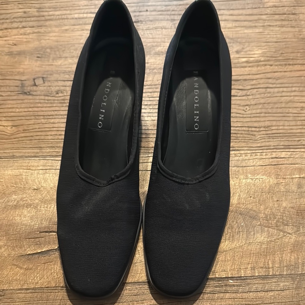 Bandolino Black Flats with Textured Fabric and Slip-On Design box 98 size‎ 8